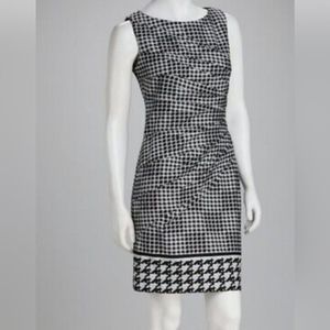 Sleeveless Houndstooth Bodycon Dress with‎ by Jessica Simpson Size 10 #113